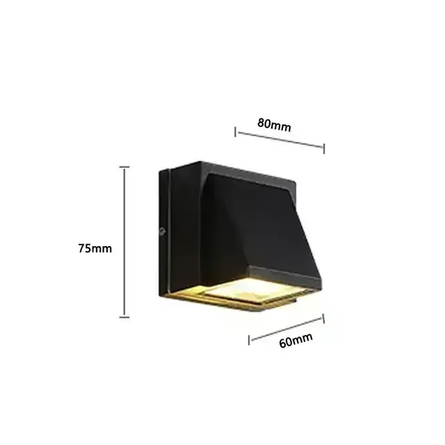 APLIQUE LED NEGRO OSLO 6500K 2