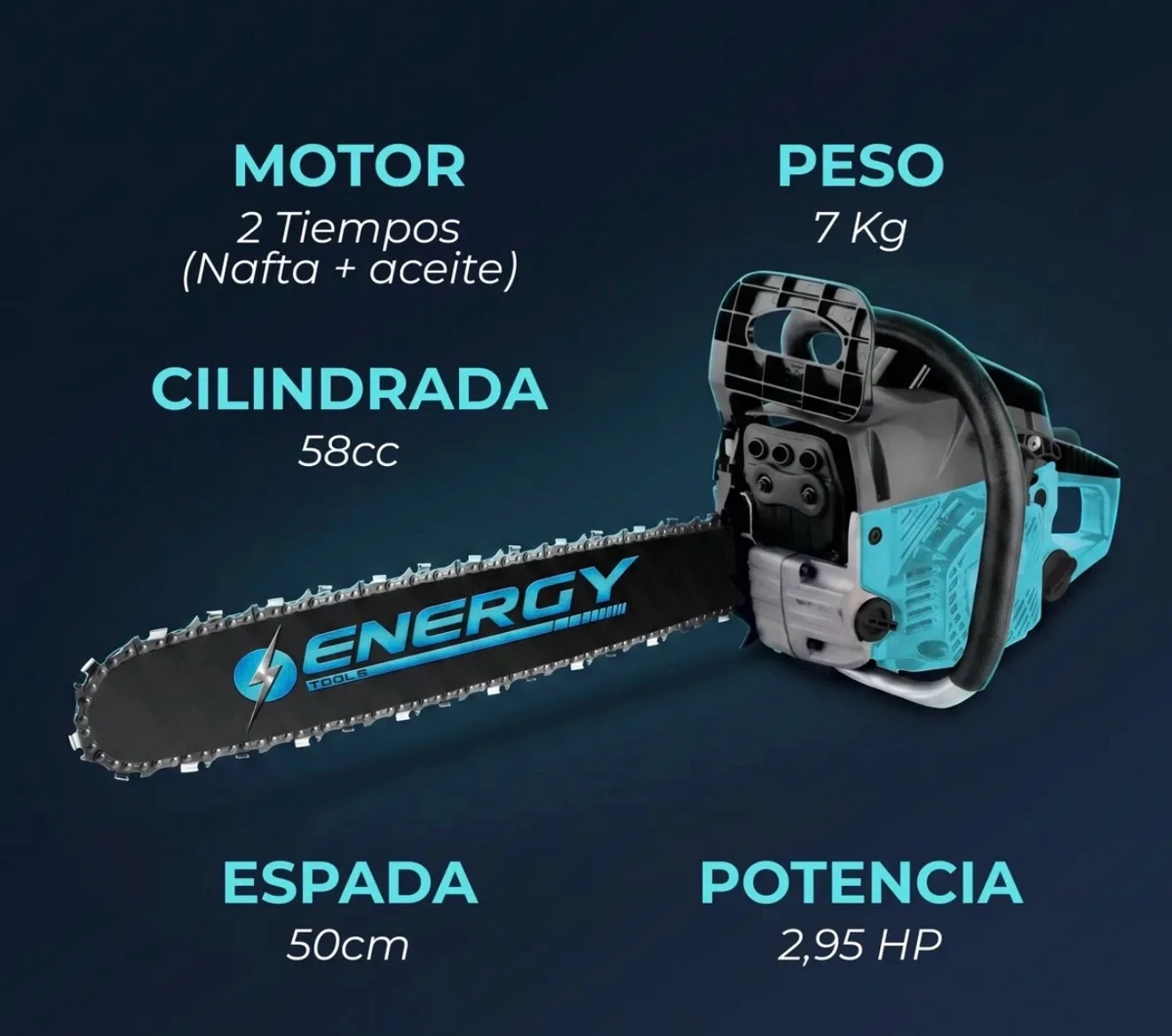 MOTOSIERRA ENERGY NAFTA 58CC 2