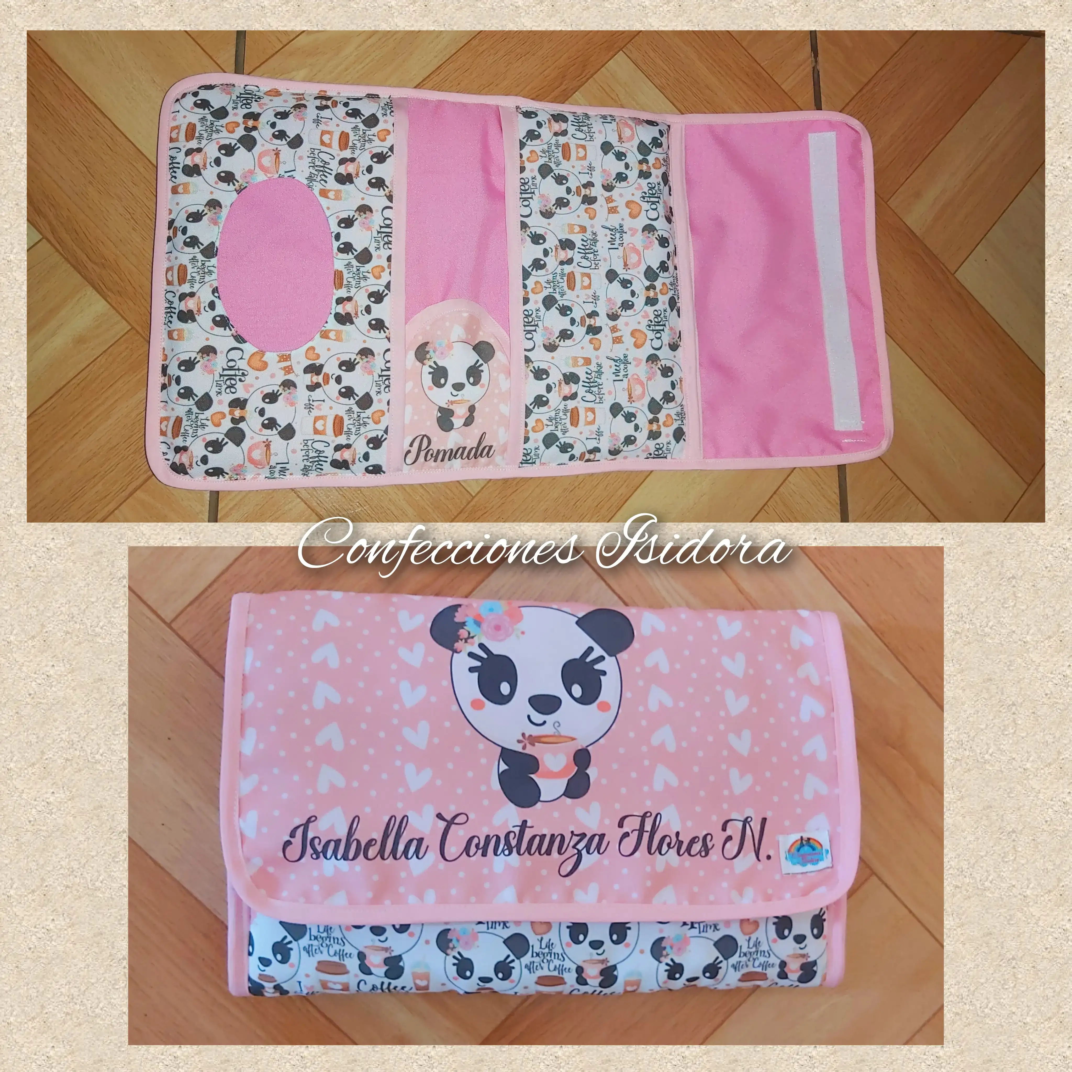 Estuche porta Toallas humedas, Pañal y Pomada 