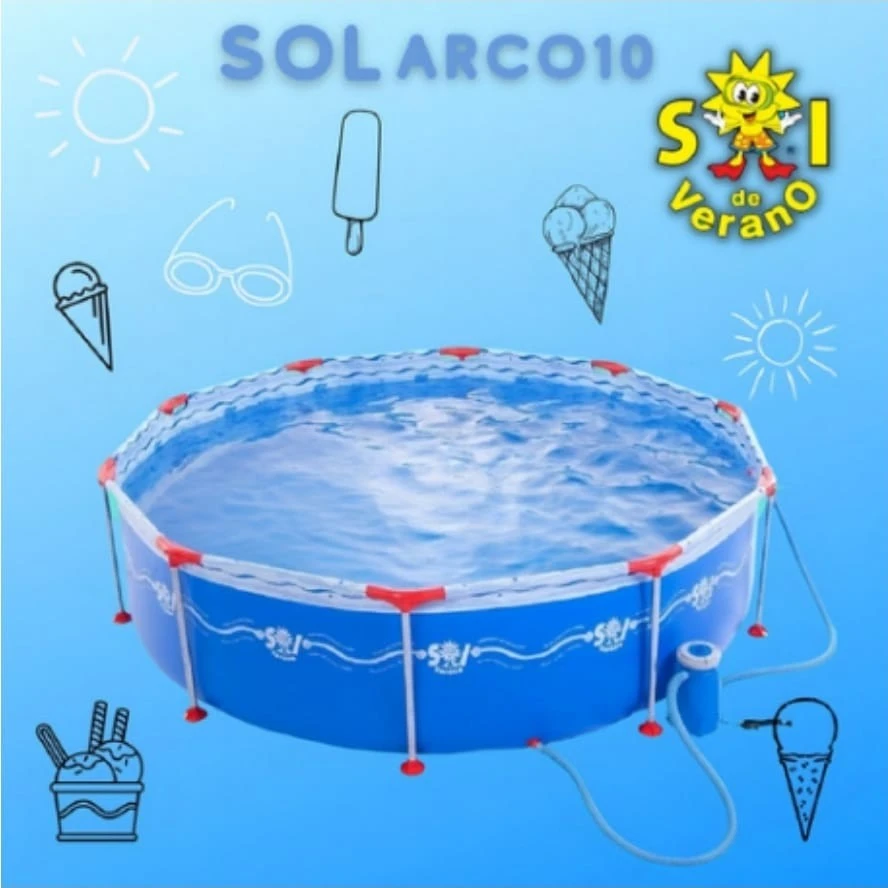 Pileta Sol de Verano Arco 10* 3,00 x 0,76- *5.500LTS*