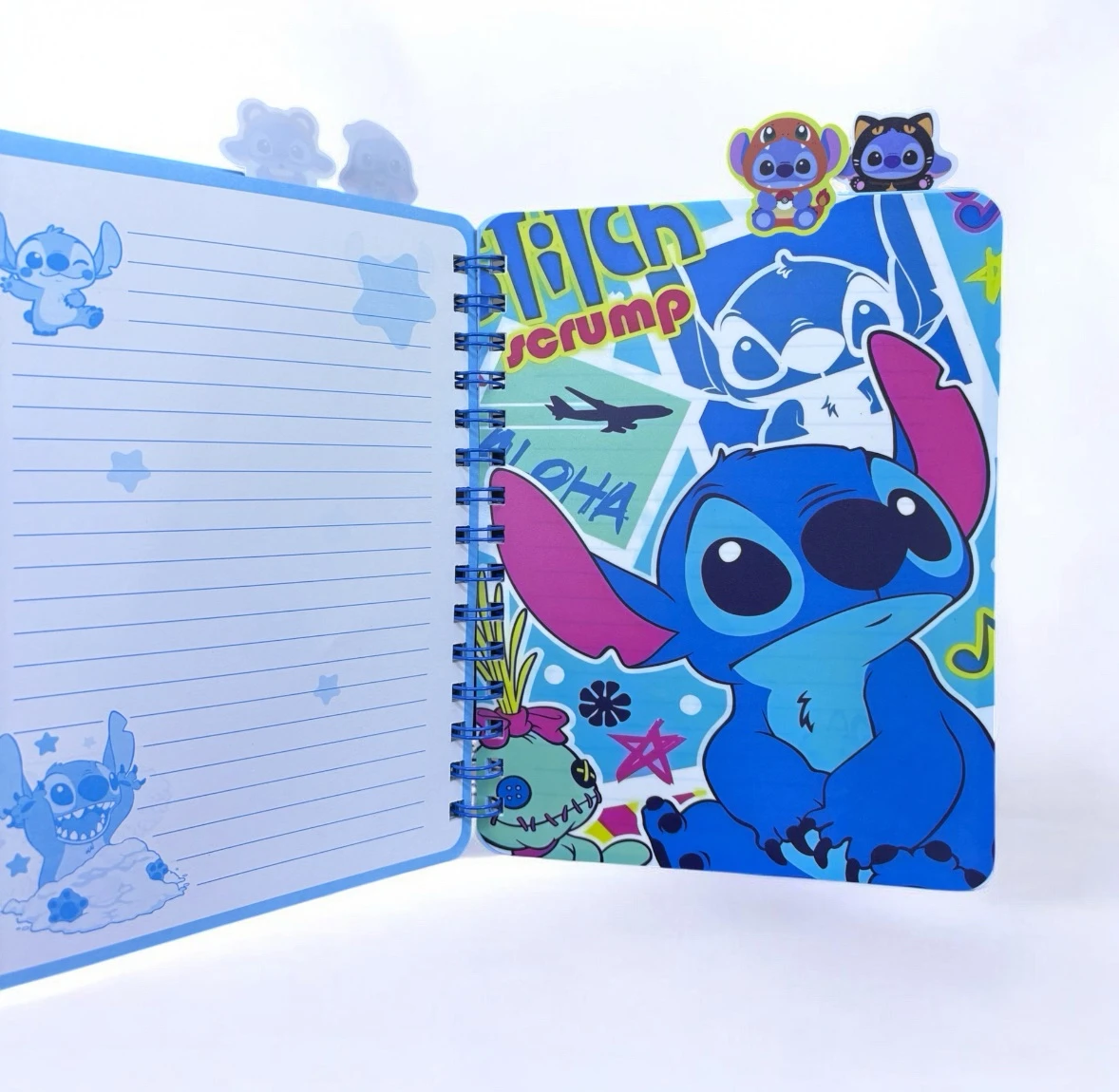 Libreta francesa dible espiral de 80 hojas con separadores 6