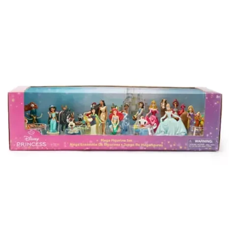 Mega set de figuras de princesas Disney y sus peludos amigos