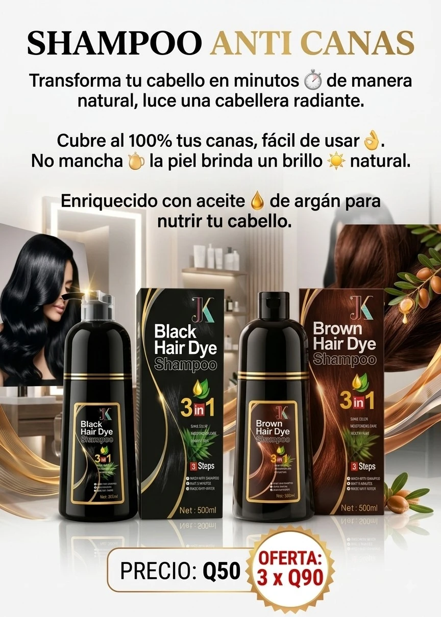 *SHAMPOO ANTI CANAS*