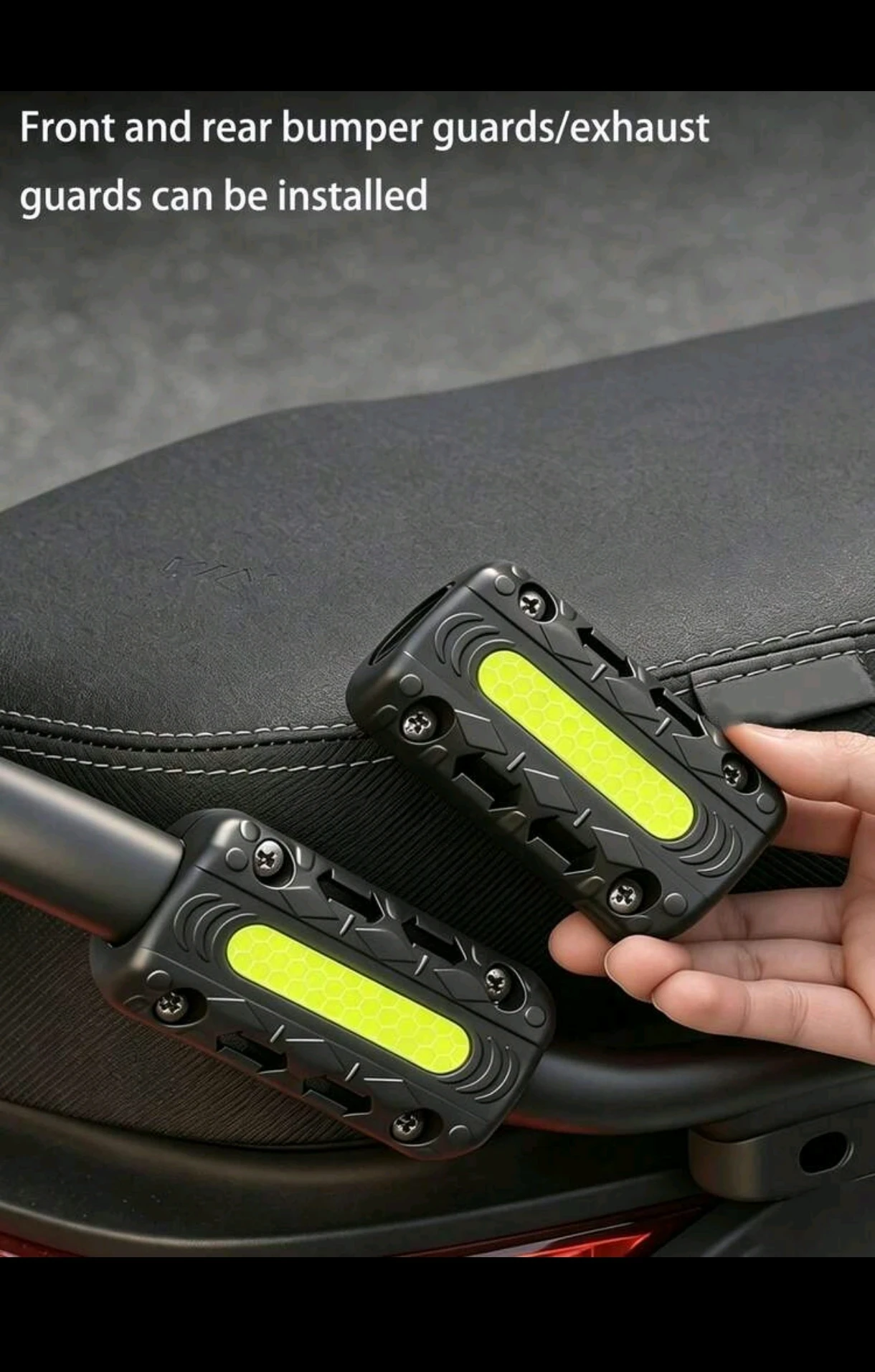 Protector de Defensas para Moto con Tira Reflectante - Par (2 Piezas) 6