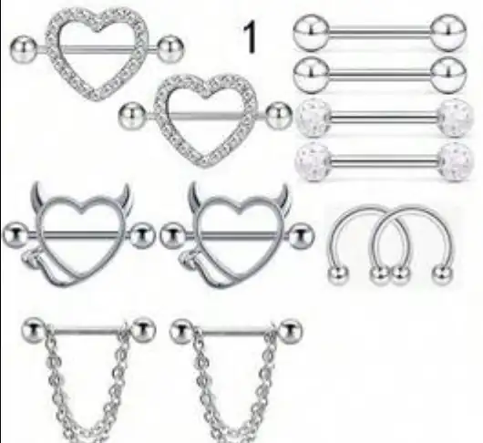 Pircing 12 pcs