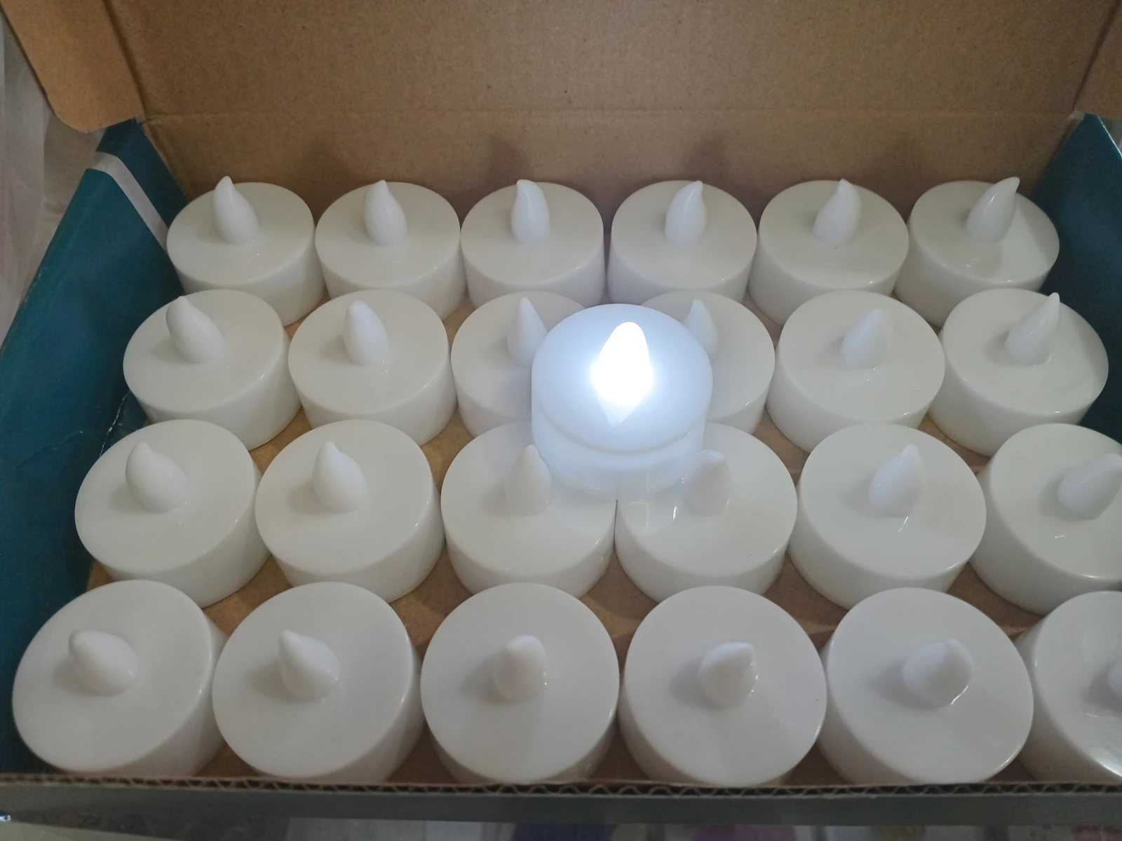 Vela de noche luz led blanca