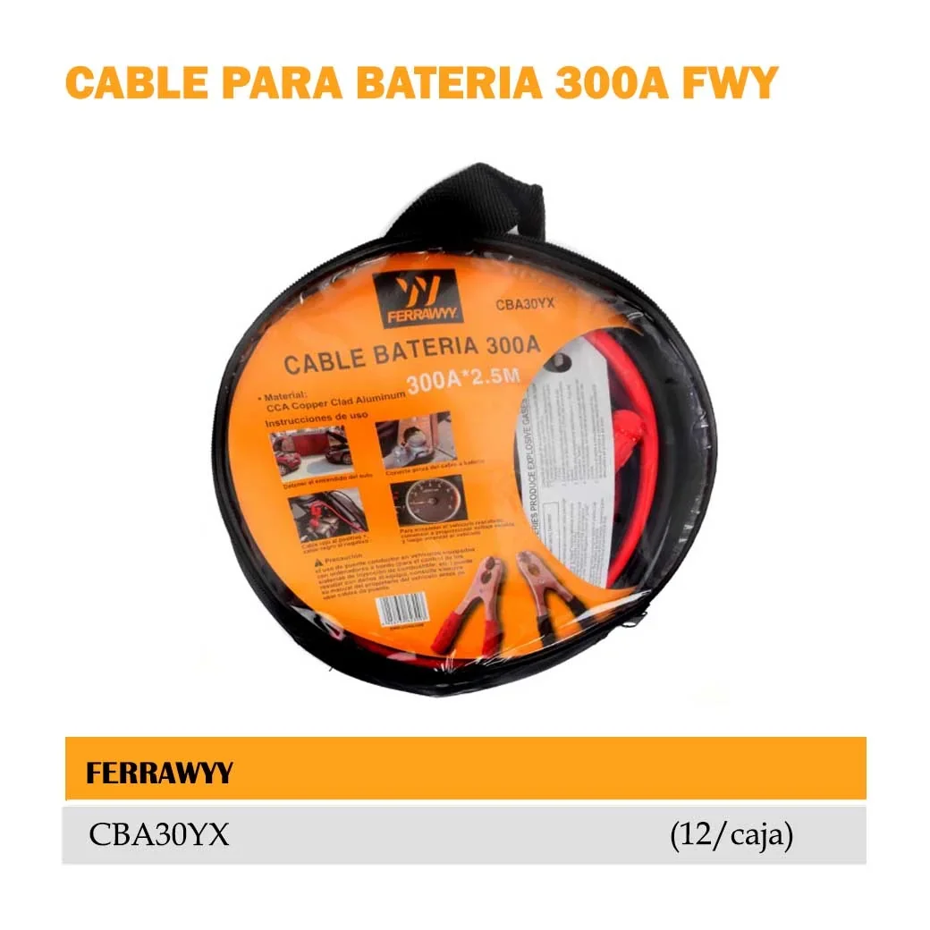 CABLE PARA BATERIA FWY 300A (2.5 M)