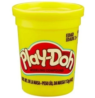 Plastilina play doh amarillo frasco de 112 gr