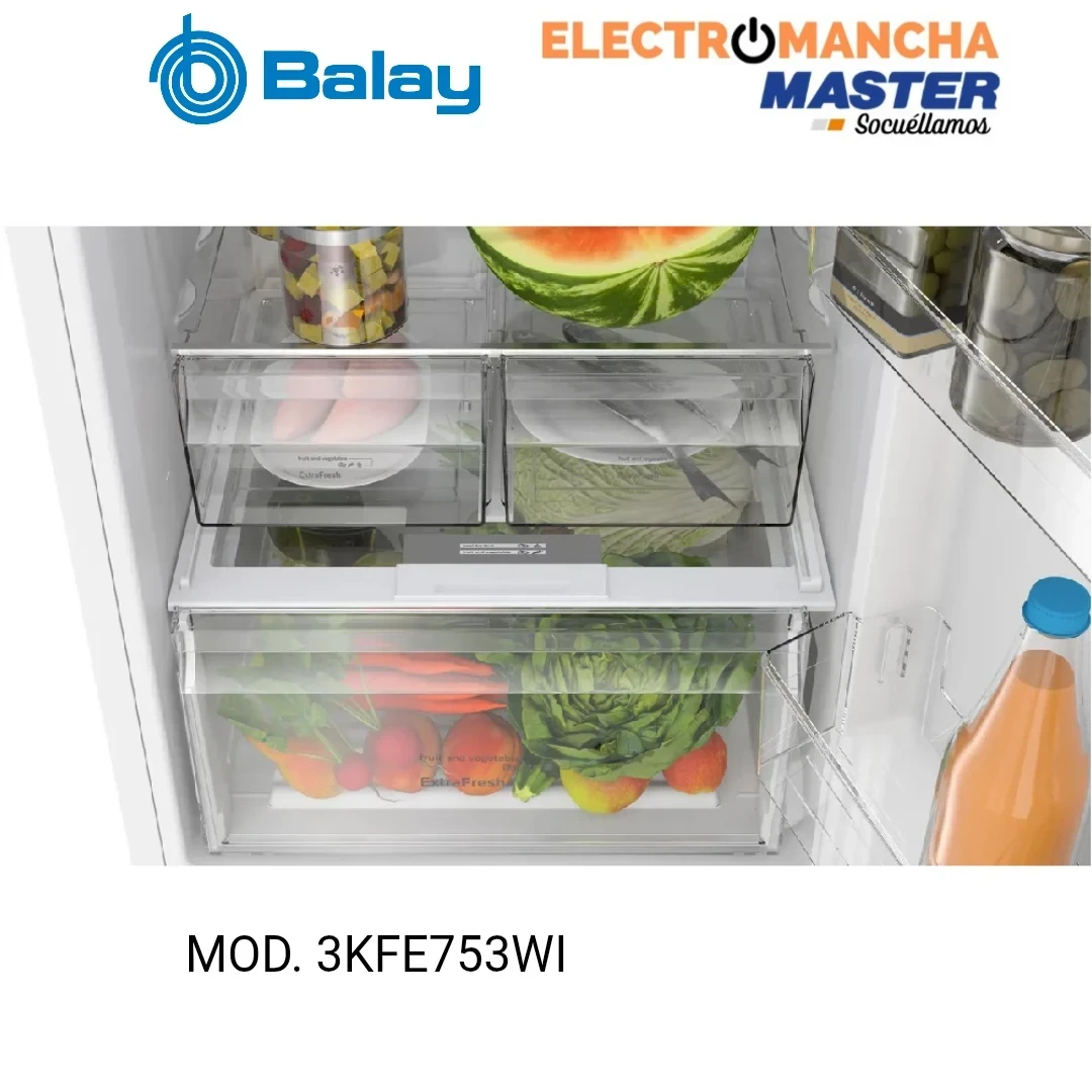 FRIGO COMBI BALAY 3KFE753WI 2,03*60 BLANCO CLASE E  6