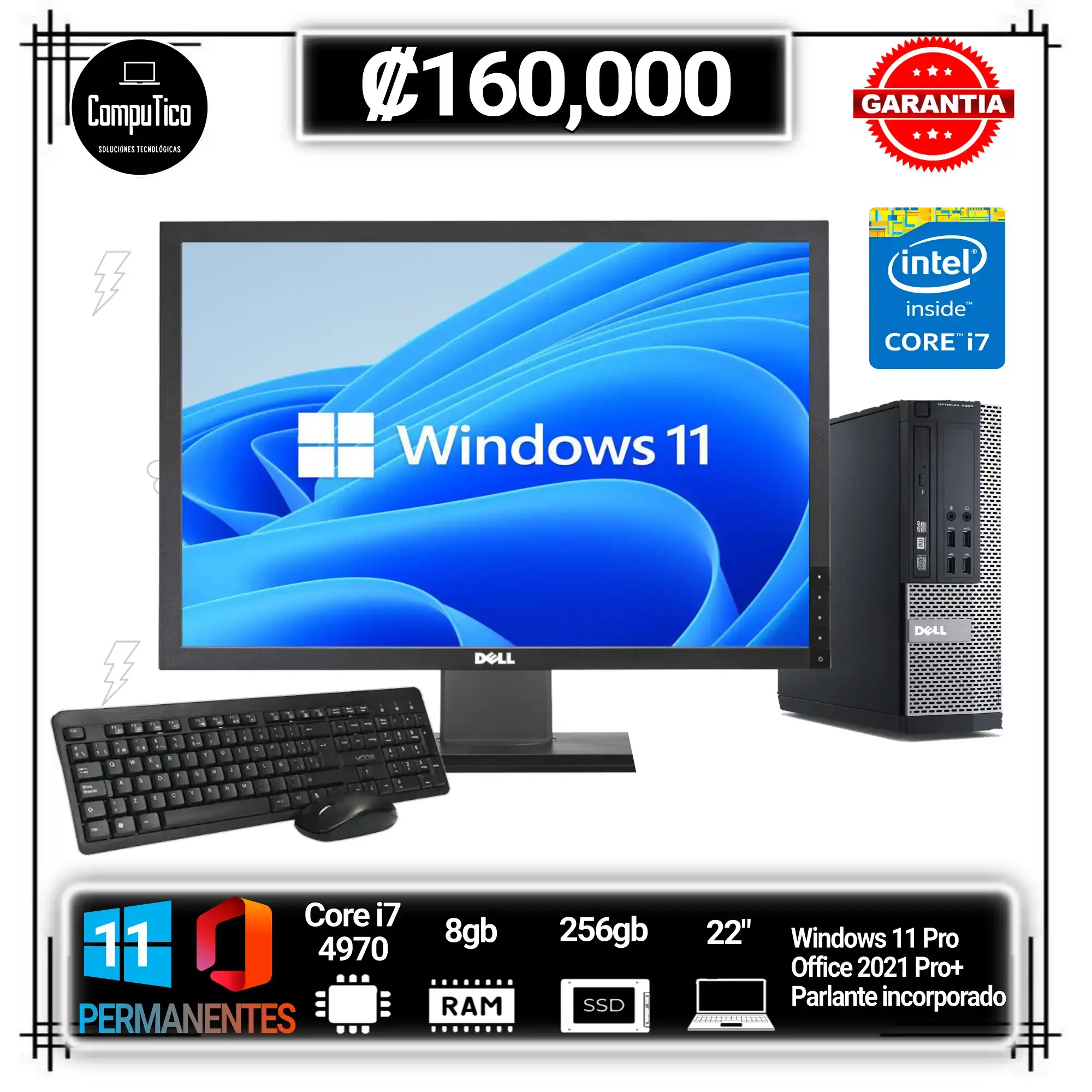 Computadora de escritorio Dell i7 