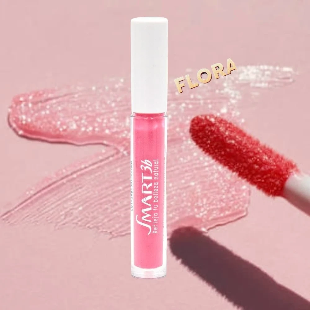 smart brillo labios flora