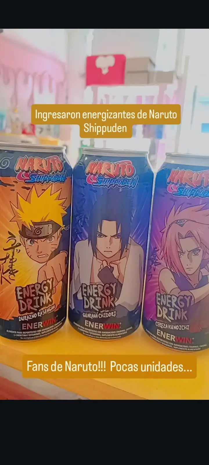 Energizantes ENERWIN Naruto Shippuden 
