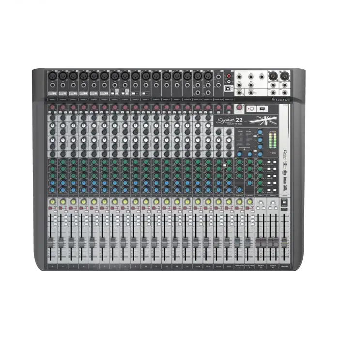 SOUNDCRAFT CONSOLA DE SONIDO CON MULTITRACK 22 CANALES SIGNATURE 22MTK 2