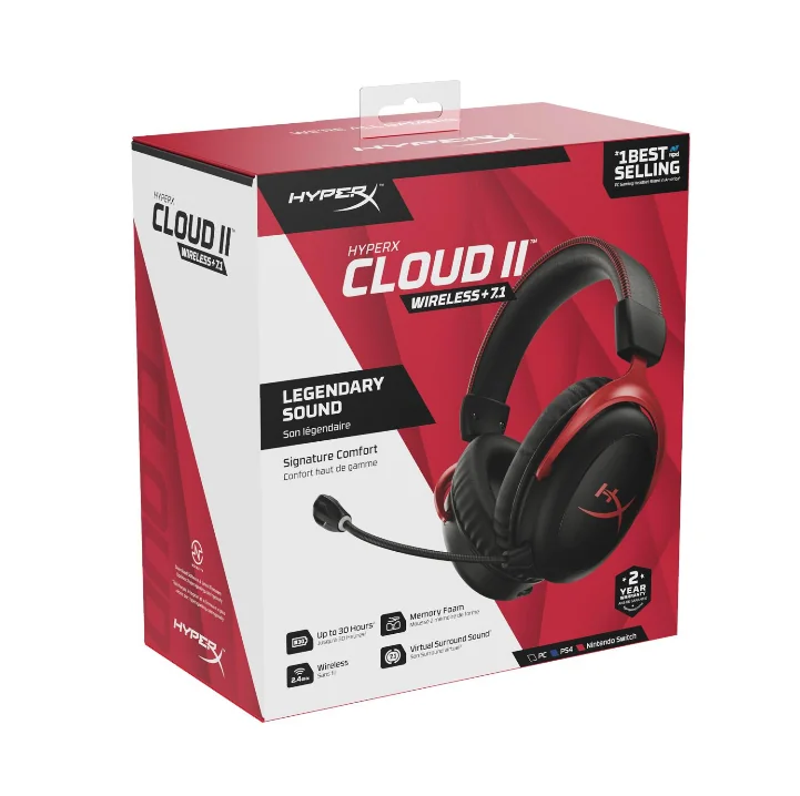 HyperX Cloud II Core Wireless Gaming Headset - JB Hi-Fi