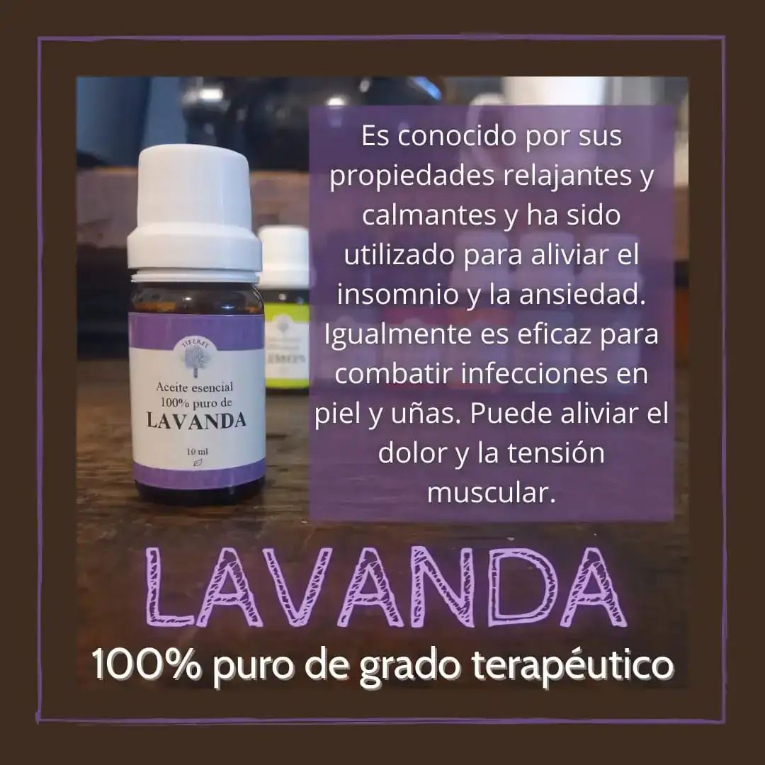 Aceite esencial de lavanda 10, 30 y 100 ml