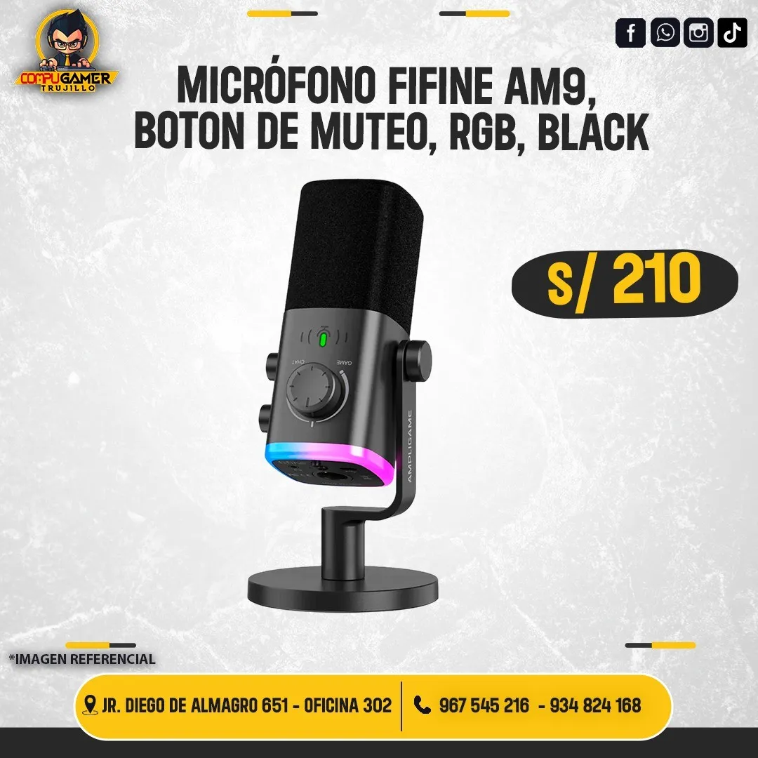 MICRÓFONO FIFINE AM9 BLACK 