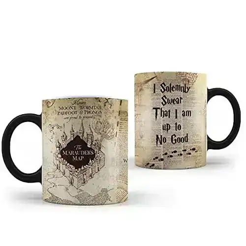 SubimaGe Taza Mágica Harry Potter Mapa Con Caja Regalo
