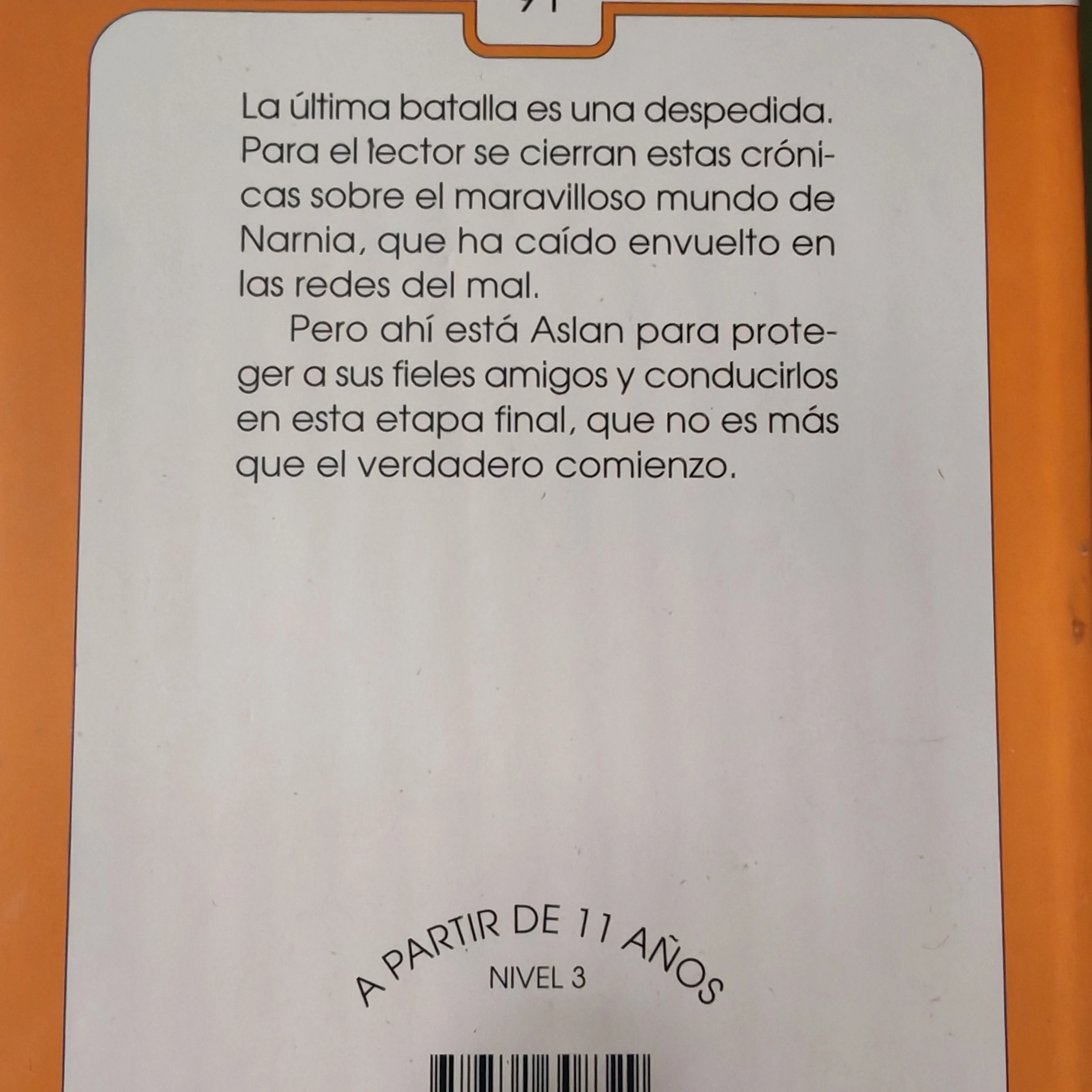 Las crónicas de Narnia, la última batalla, C. S. Lewis nuevo  2