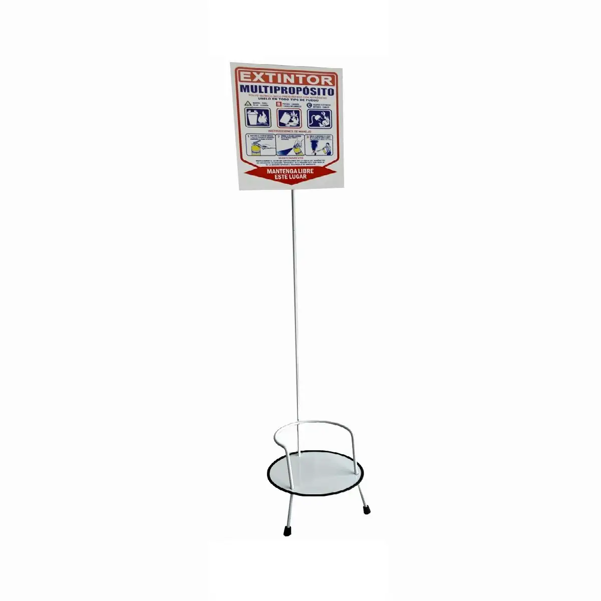 Soporte de piso para extintor de 10 lb