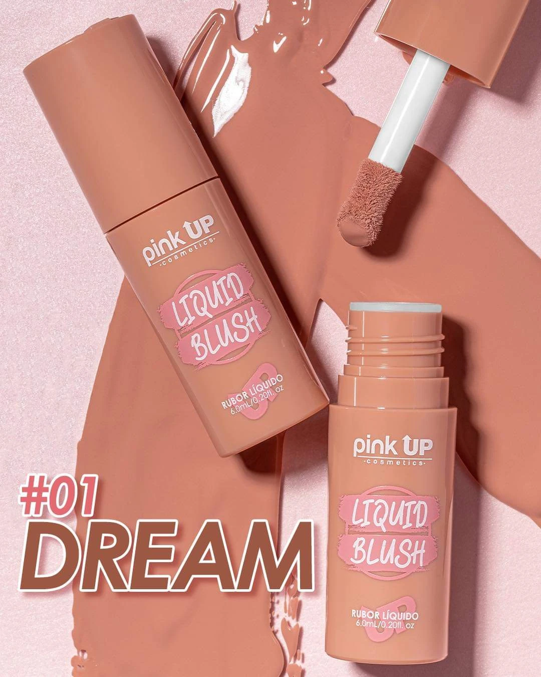 Liquid blush pink up 6