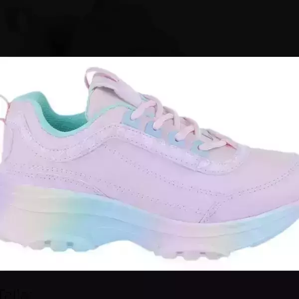 Tenis Niña Casual Color Rosa Piel Sintetica Suela Col 2