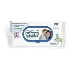 TOALLITAS WINNY ALOE + VIT E PAQ X 24 TOA TQ