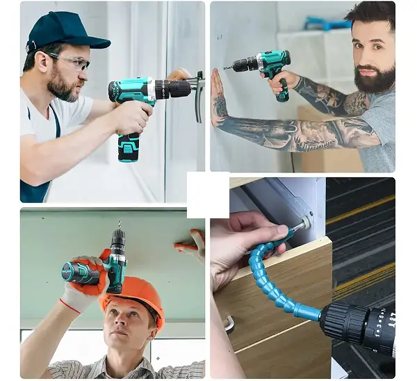 Taladro Atornillador inalambrico 2 Baterías 12v  3