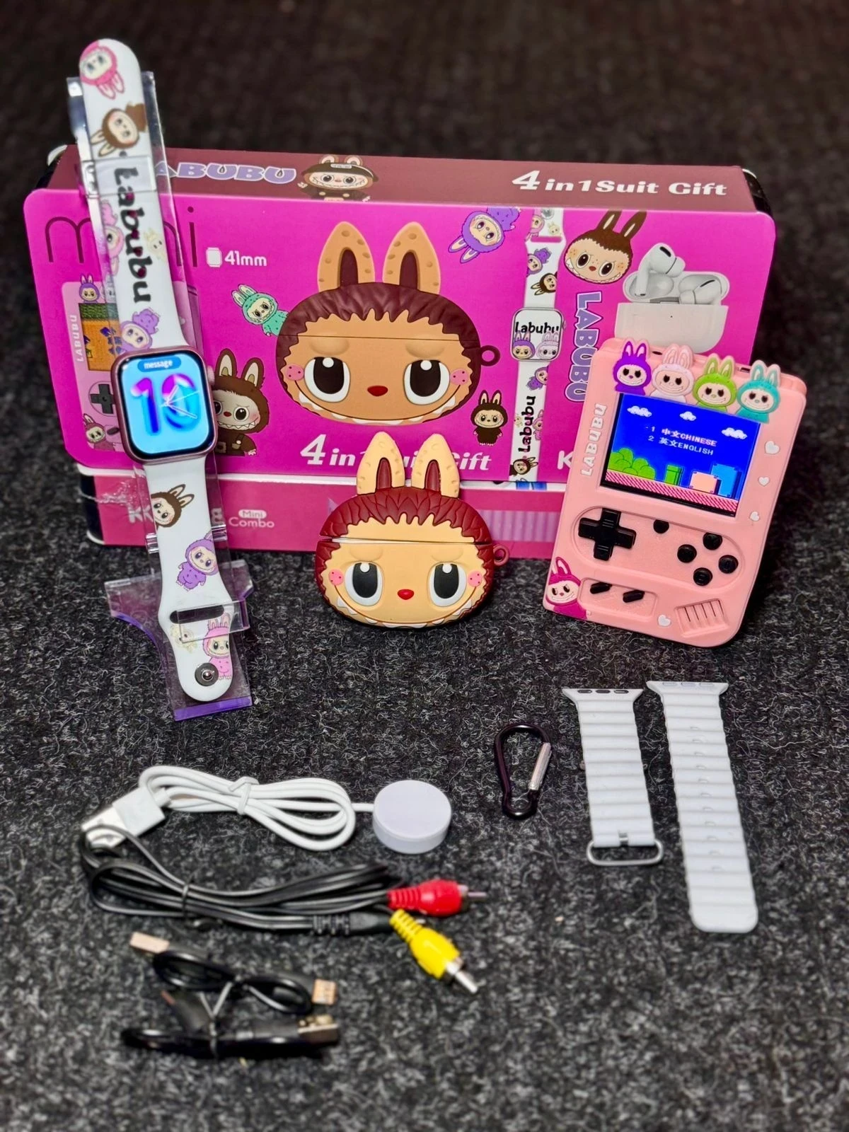 Super combo 4 en 1 - CONSOLA NINTENDO CON 500 JUEGOS + RELOJ SMARTWATCH + AUDIFONOS INALAMBRICOS + ACCESORIOS  3