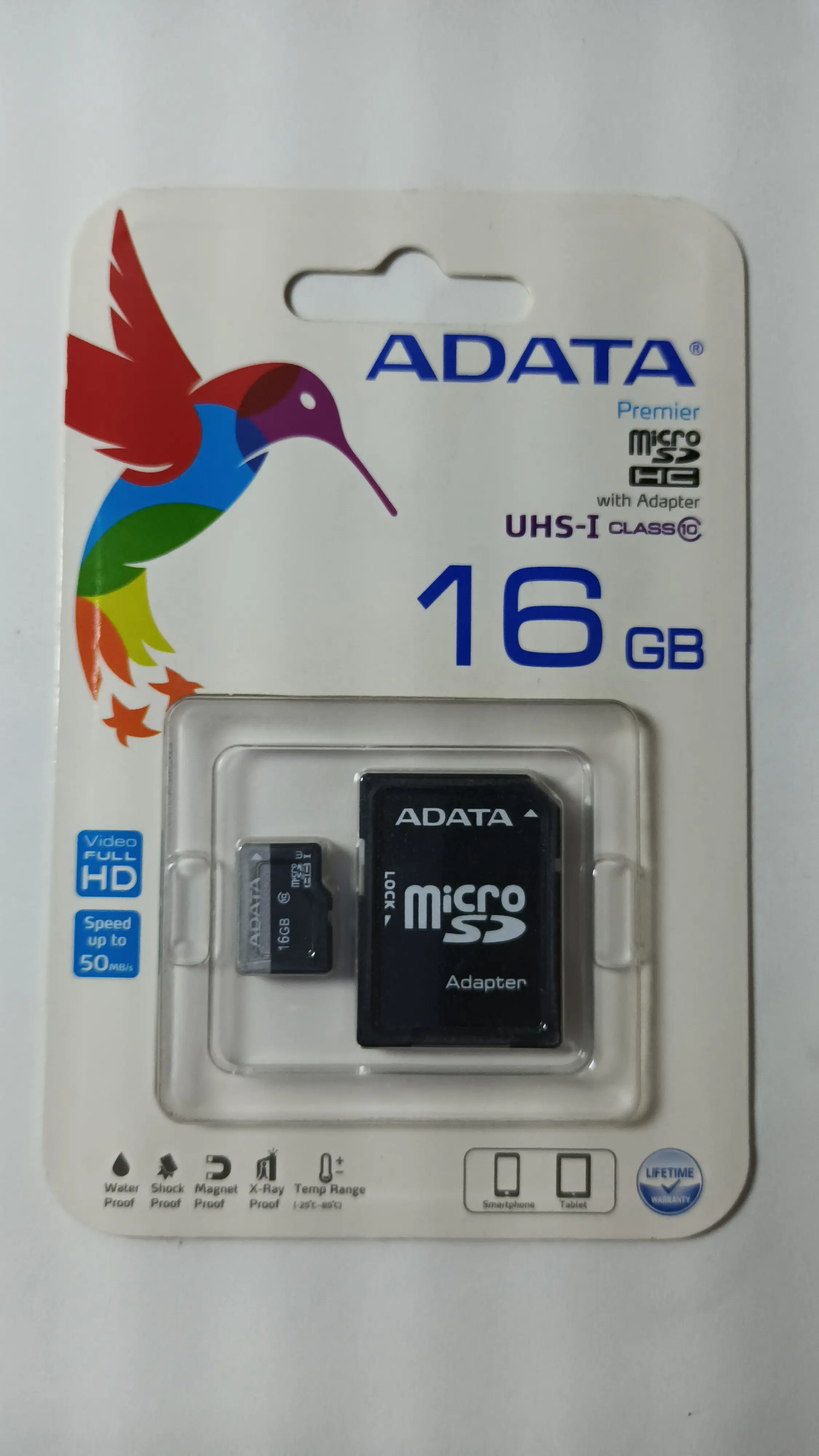 MEMORIA ADATA MICRO SD 16GB C10