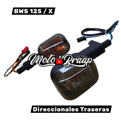 BWS 125 Carburada Direccionales traseras humo (PAR)