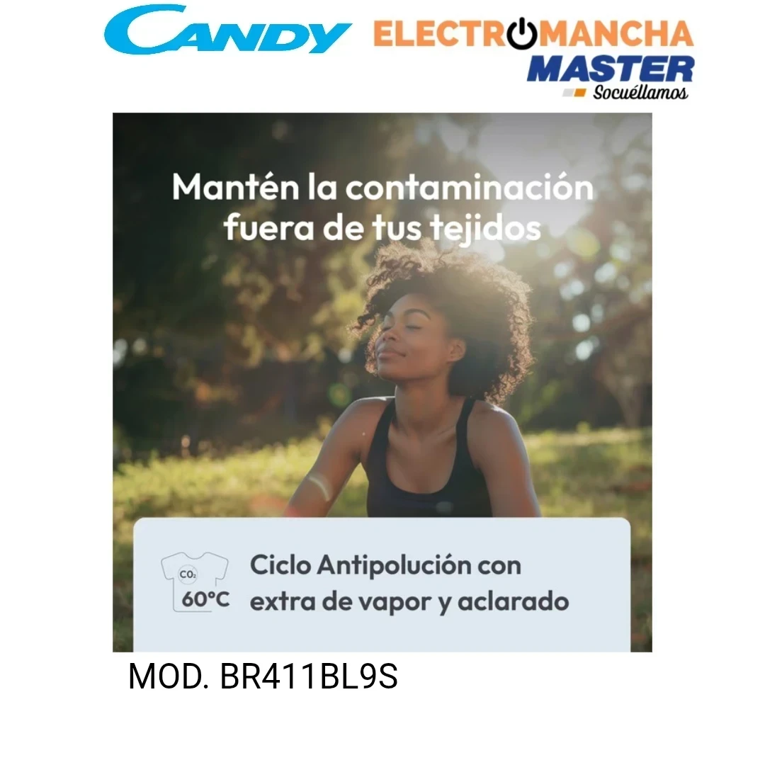 LAVADORA CANDY BR411BL9S 11 KILOS 1400 RPM CLASE A-30% 9