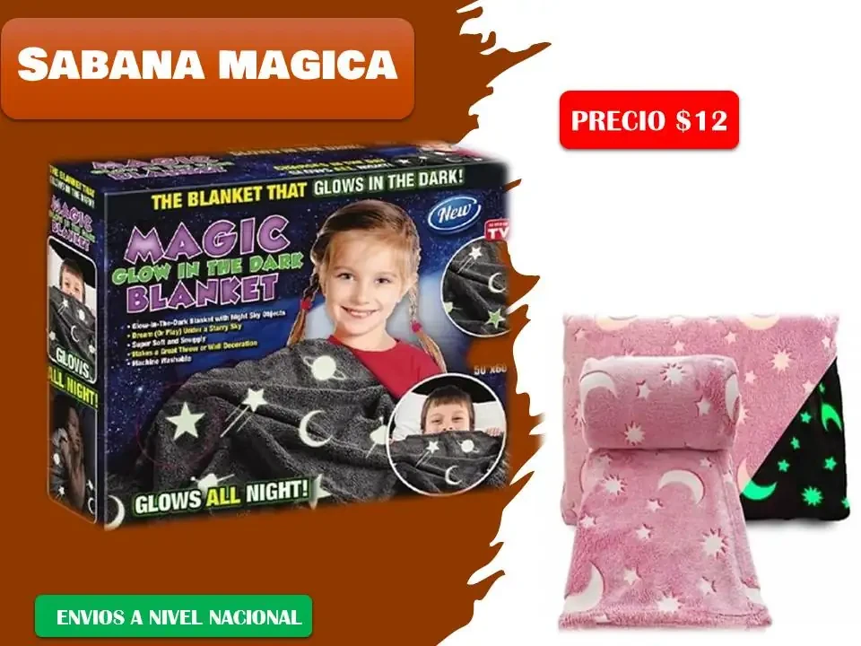 Sábana fluorescente para niño 3