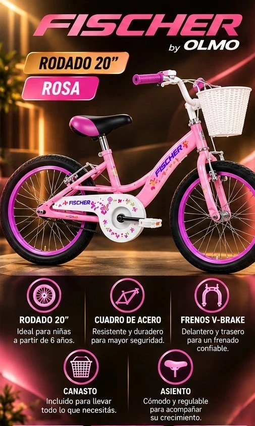 BICICLETA FISCHER BY OLMO RODADO 20 *CONSULTAR DISPONIBILIDAD CON EL VENDEDOR*