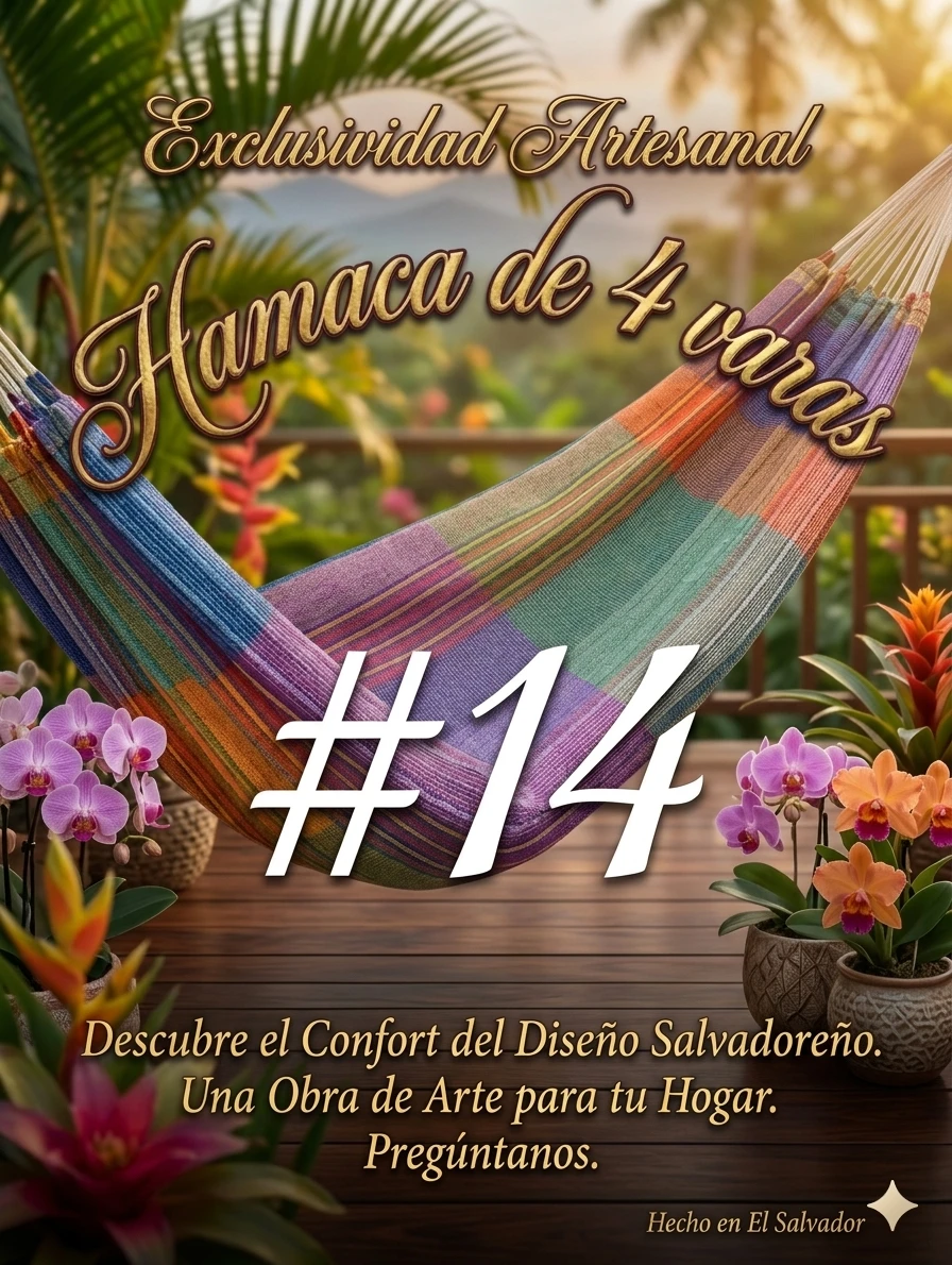 Hamaca de lona de 4 varas  3