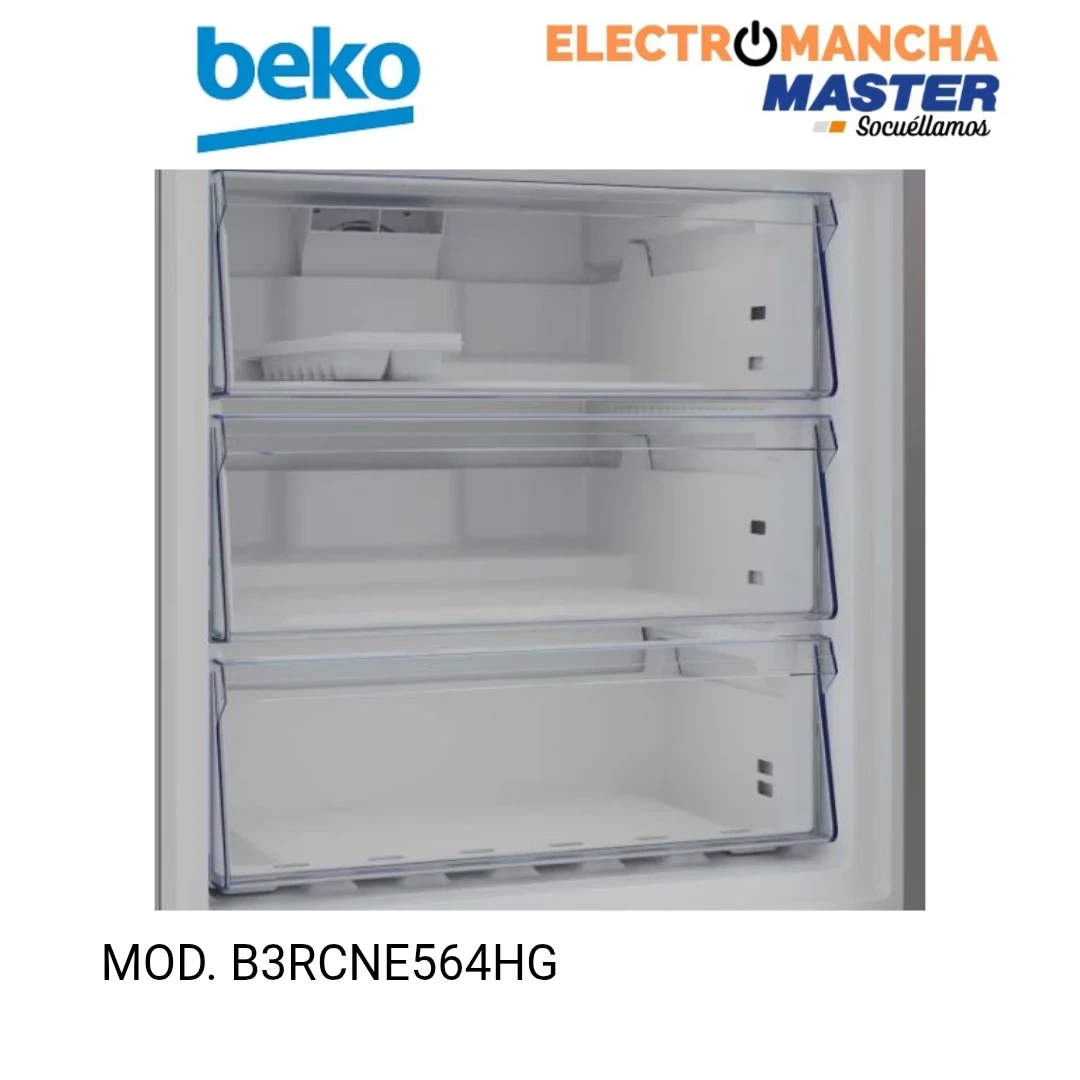 FRIGO COMBI BEKO B3RCNE564HG INOX 1,92x70 NF E  6