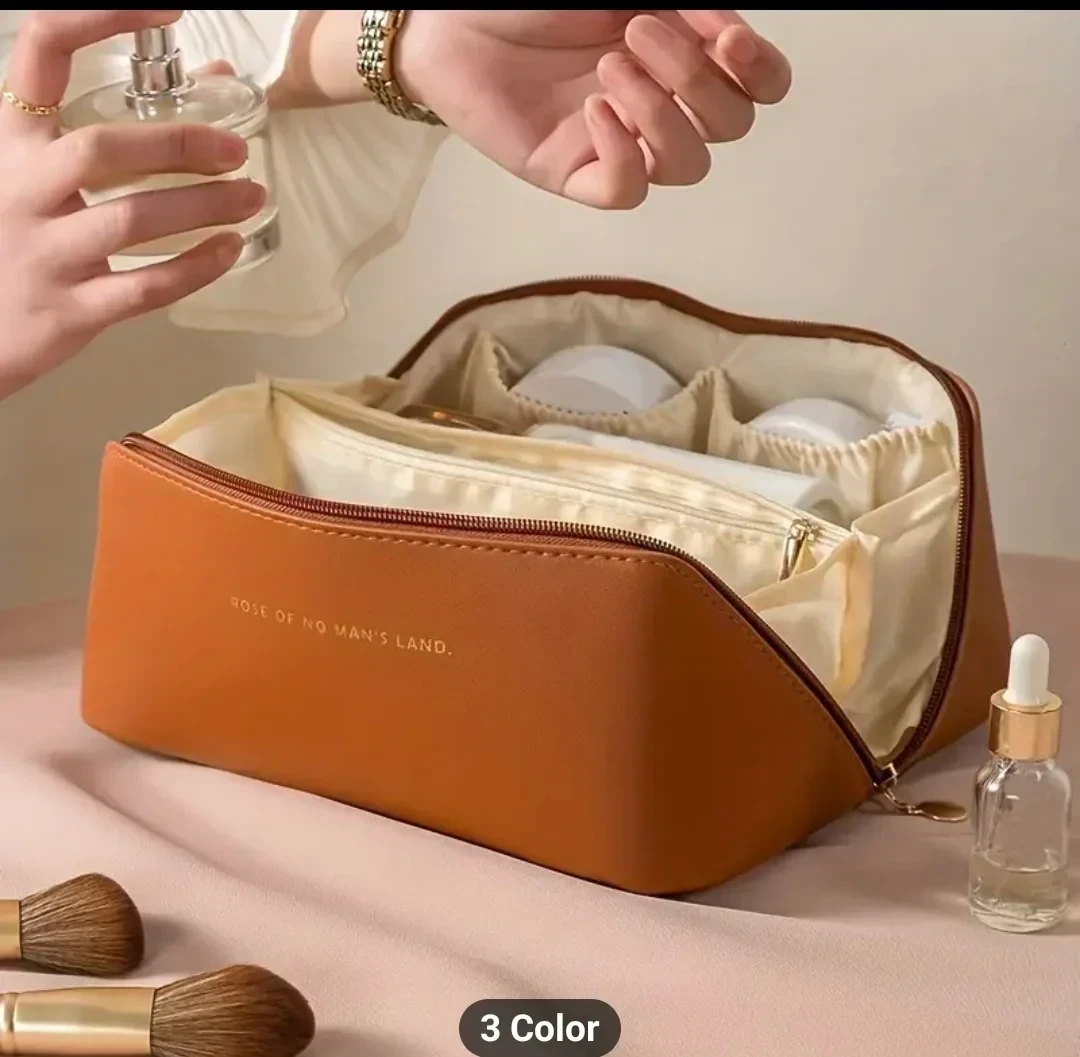 Elegante Bolsa de Cosméticos de  para Viaje con Organizador Espacioso  2