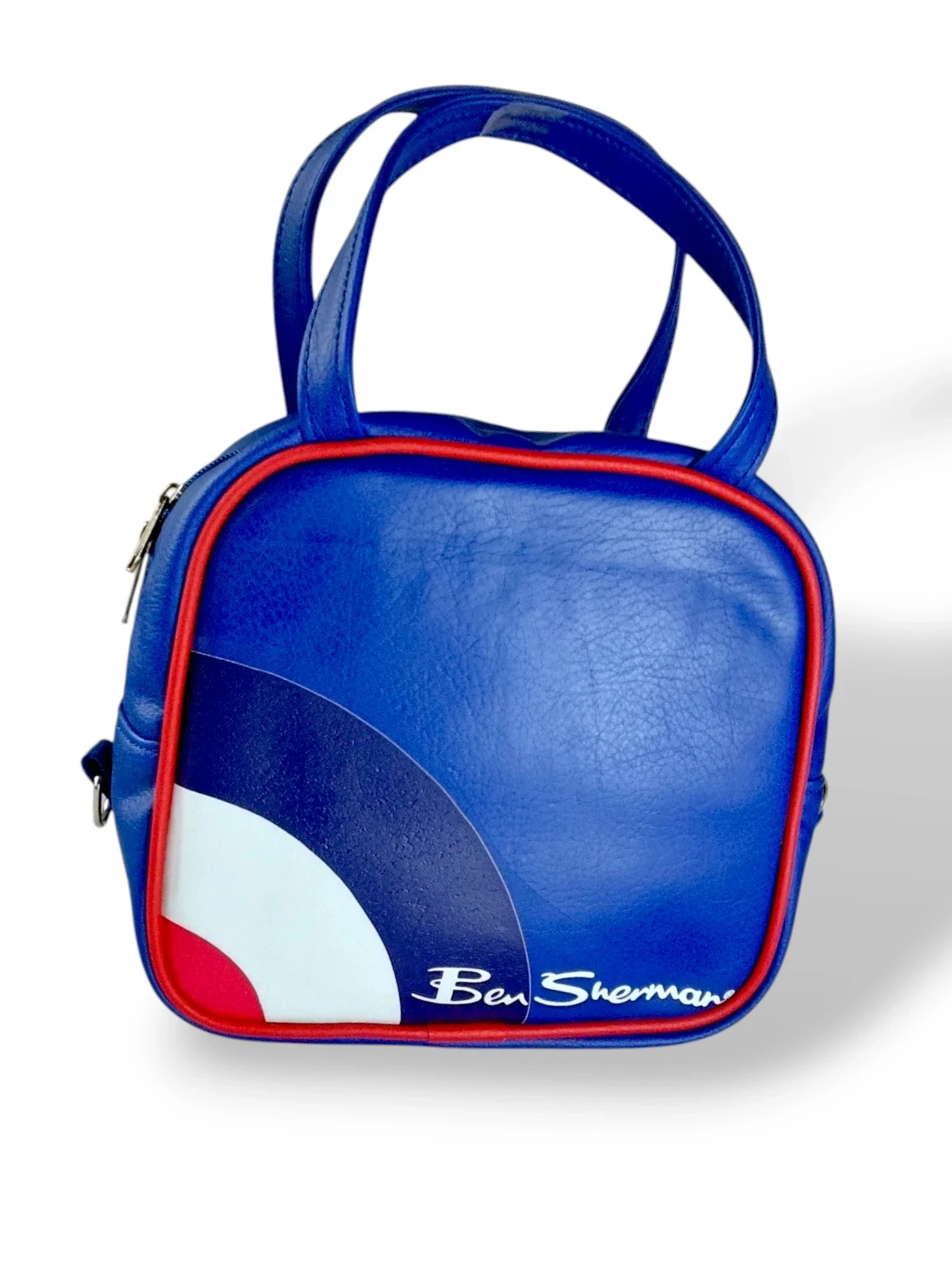 Retro hand bag azul 