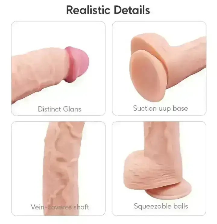 Dildo Coloso Realista 34.5 x 6 Cms 3