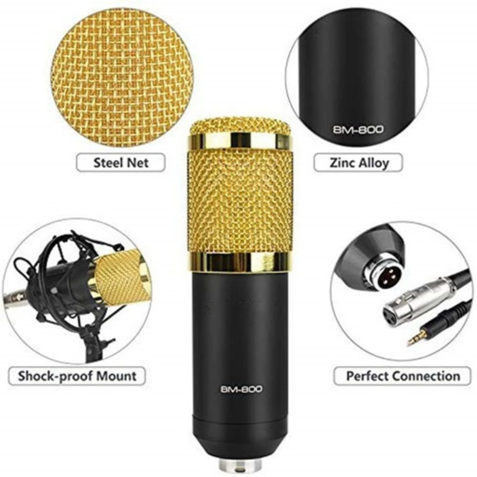 Microfono Condensador BM Con Soporte  7