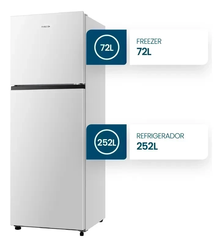 Heladera Philco Top Mount No frost Inverter 324L Blanco - PHNT324BDI 2