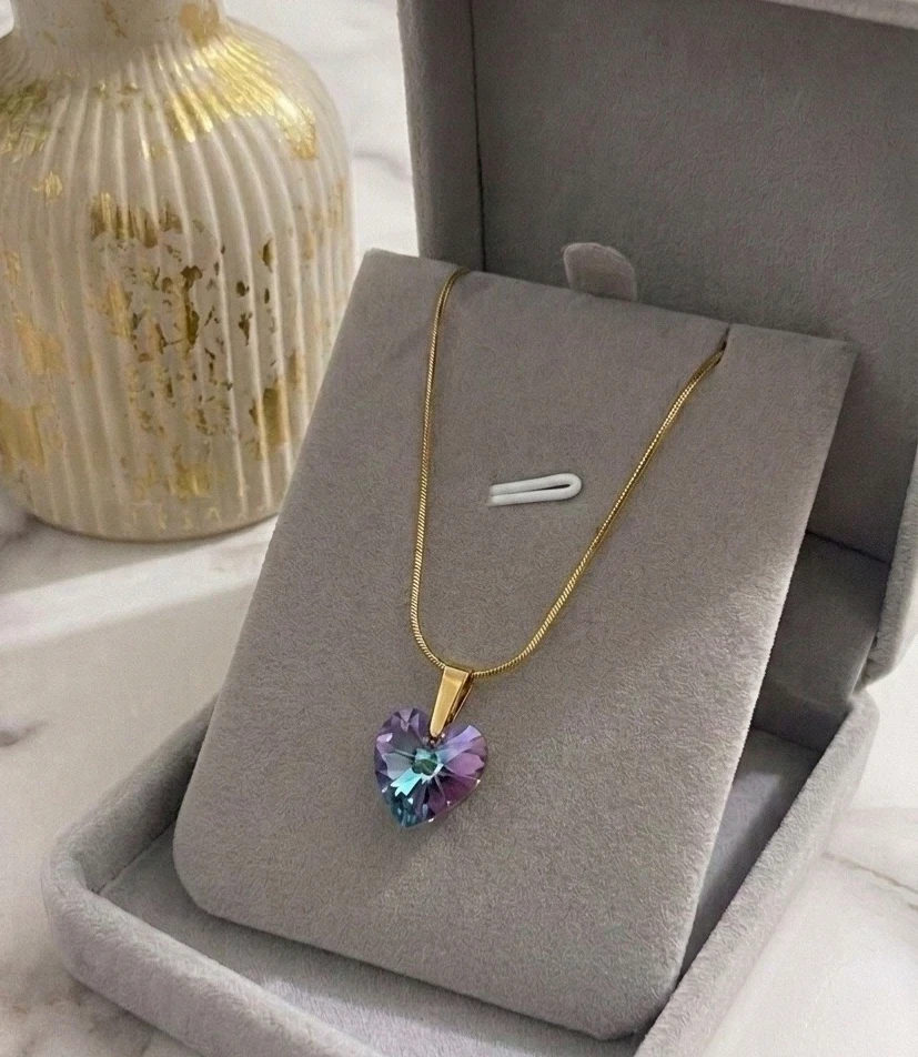 CADENA CORAZON TORNASOL