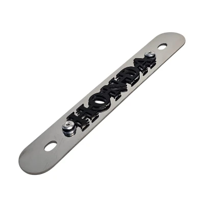 XRE 190 lujo exosto acero cromado logo 3d negro ML