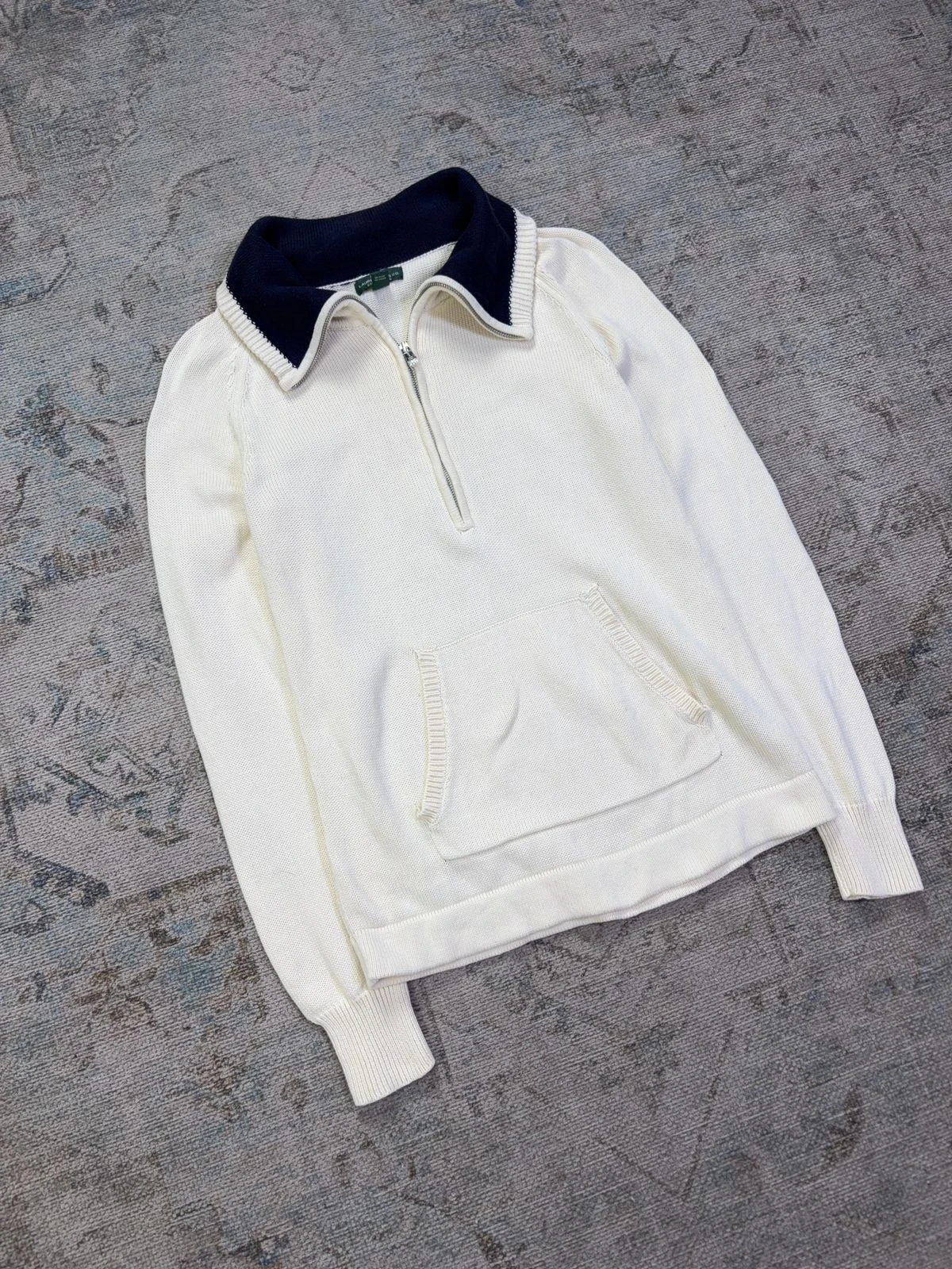 LAUREN JEANS CO. RALPH LAUREN HALF-ZIP SWEATER