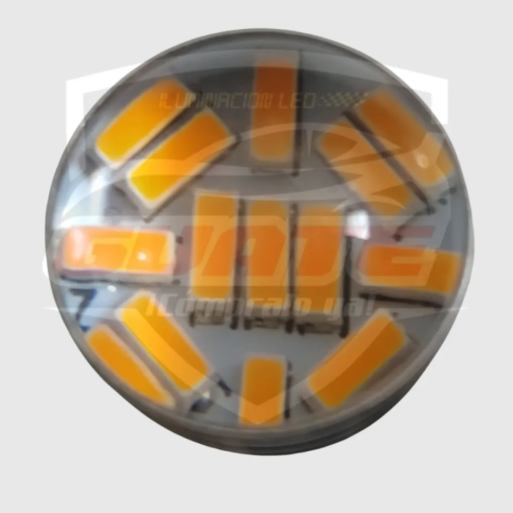 LUZ LED DE UN CONTACTO 15 LED AMBAR 2