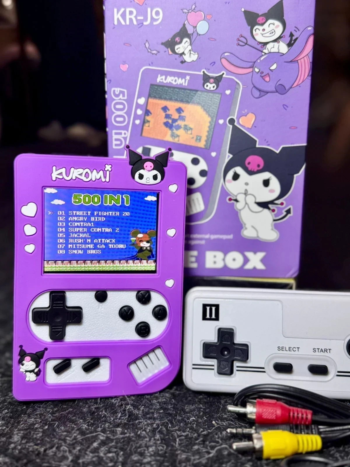 CONSOLA RETRO NINTENDO 500 JUEGOS EN 1 - INCLUYE CONTROL, CARGADOR Y CABLE  4