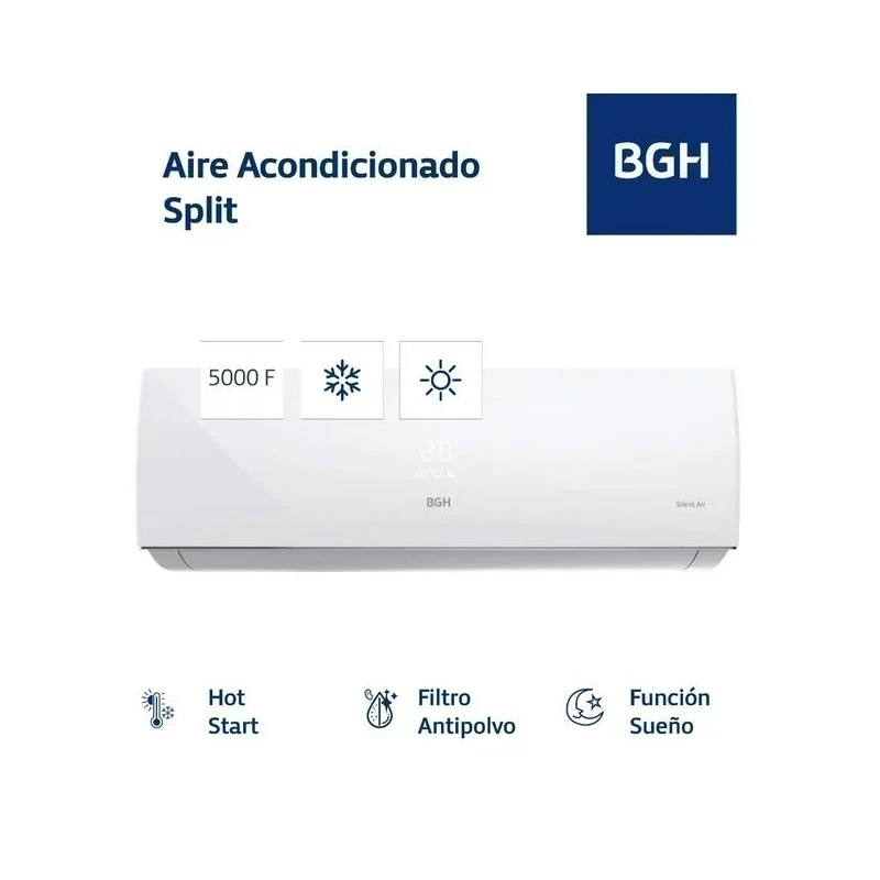 AIRE ACONDICIONADO BGH SPLIT 5000W F/C