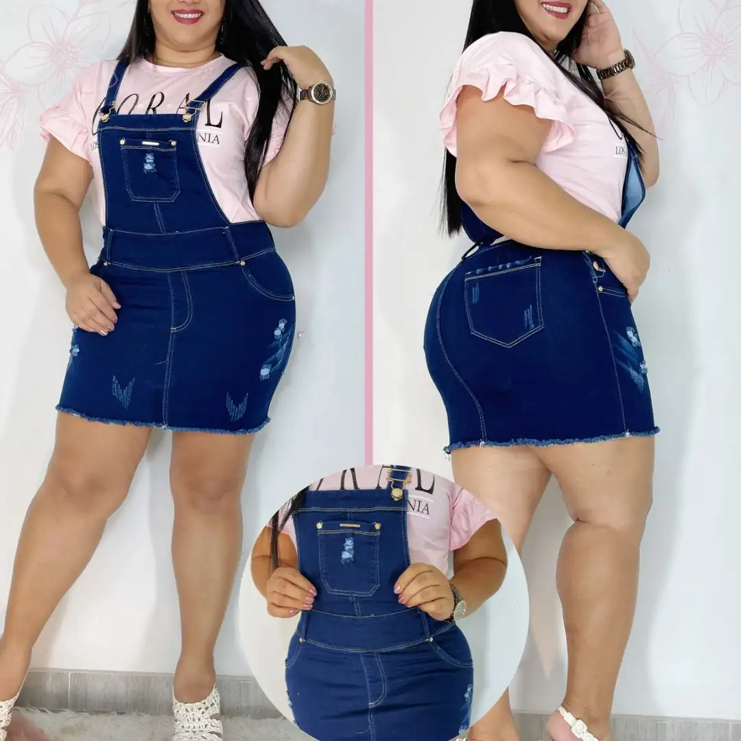 Falda Pechera Talla Plus  3