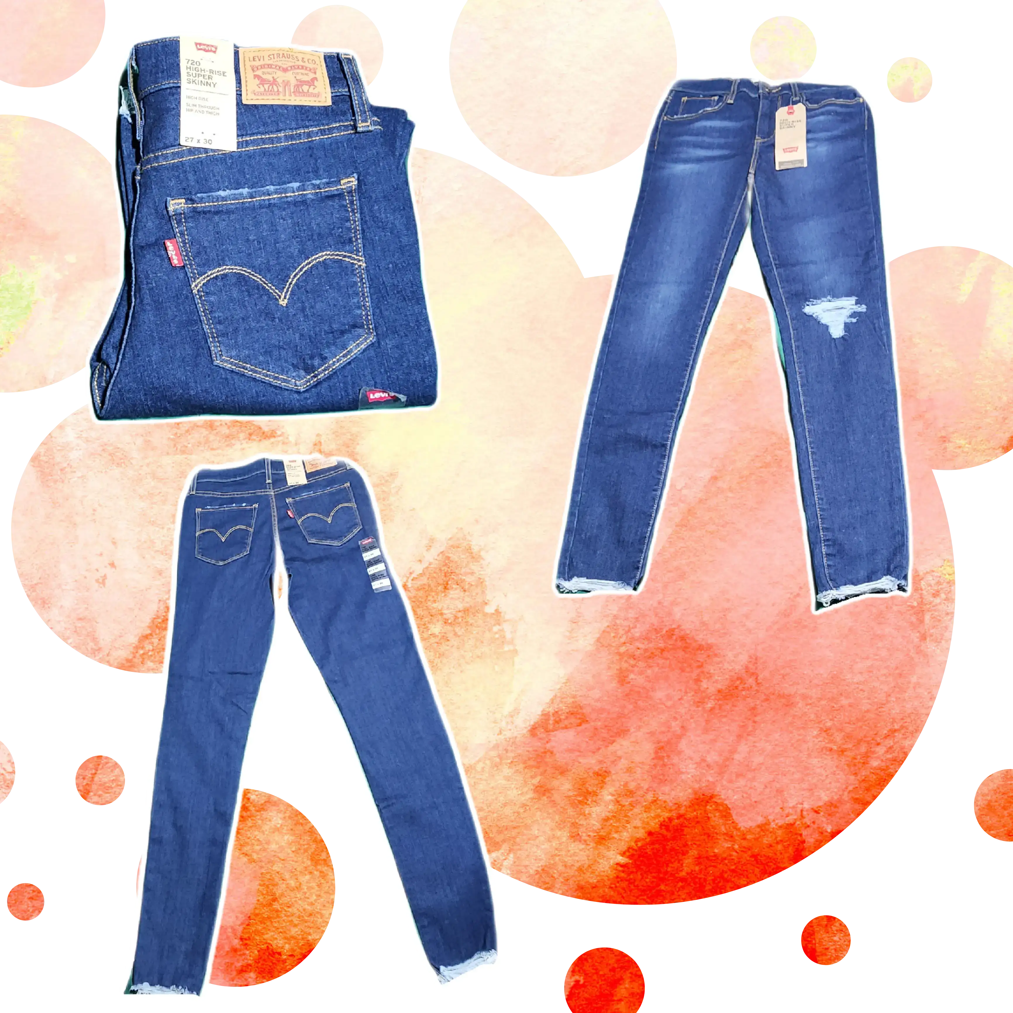 Jeans dama Modelo 720 High rise super skinny 