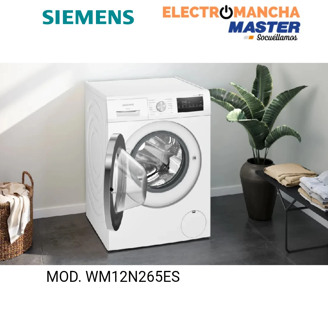 LAVADORA SIEMENS WM12N265ES 8 KILOS 1200 RPM CLASE A  3