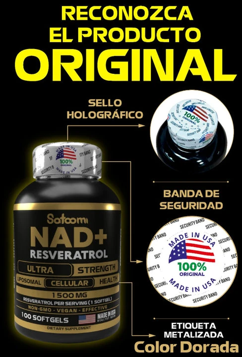 NAD + RESVERATROL Importado USA 3